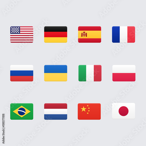 Free Download Country Flags icons. Vector illustration - GFXLoad