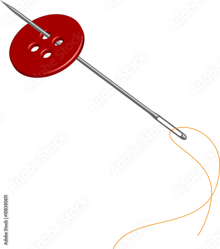Sewing Needle Button