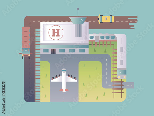 Airport top view