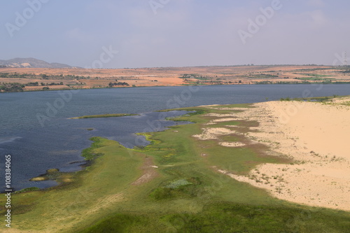Wallpaper Mural lake in white sand dunes - Bau Trang, Mui Ne, Vietnam Torontodigital.ca