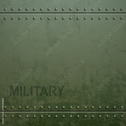 Old military armor texture with rivets. Metal background. Stock
