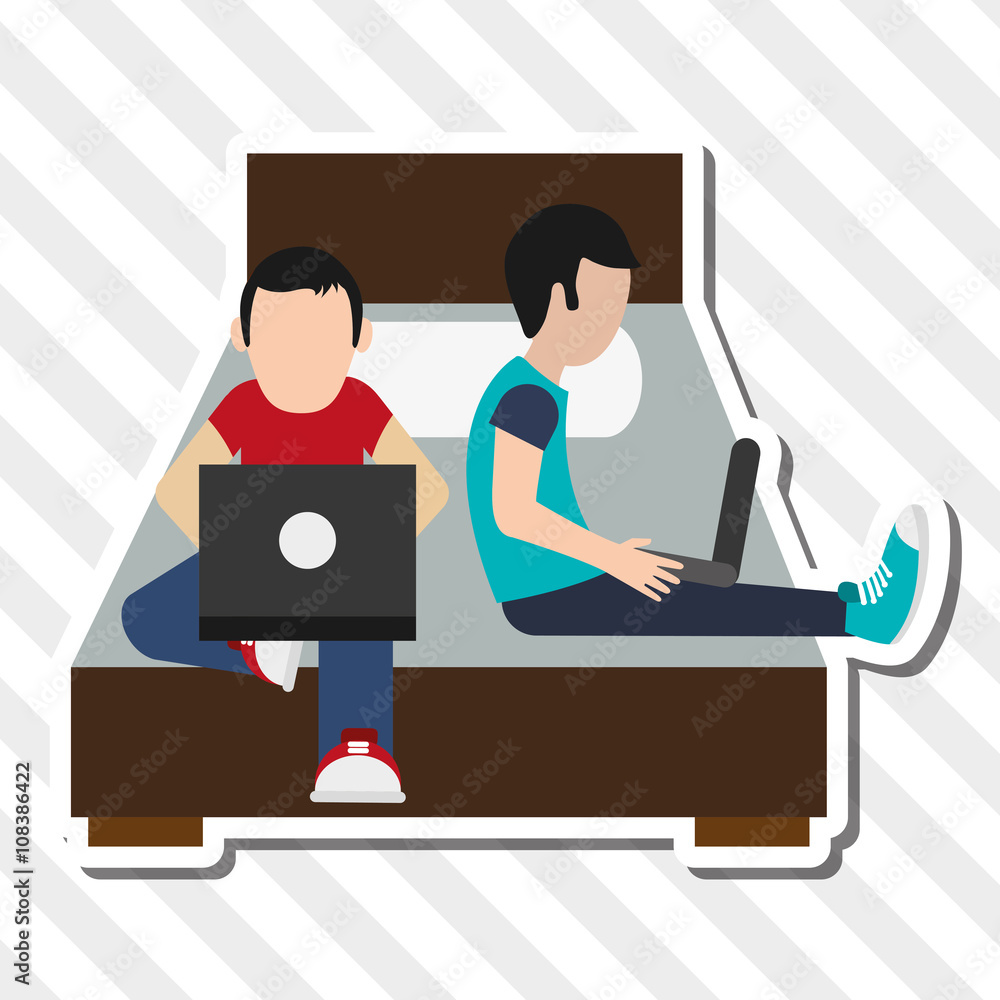 Illustration design of resting, editable vecctor Illustration design of resting, editable vecctor