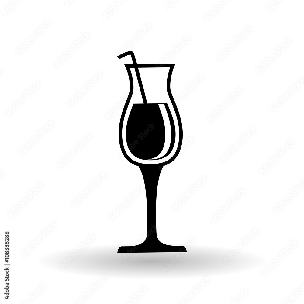cocktail design over white background, vector illustration cocktail design over white background, vector illustration