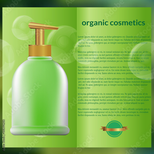 flyer design, organic cosmetics