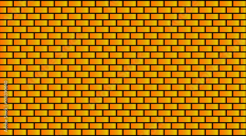 Vector  orange brick wall 