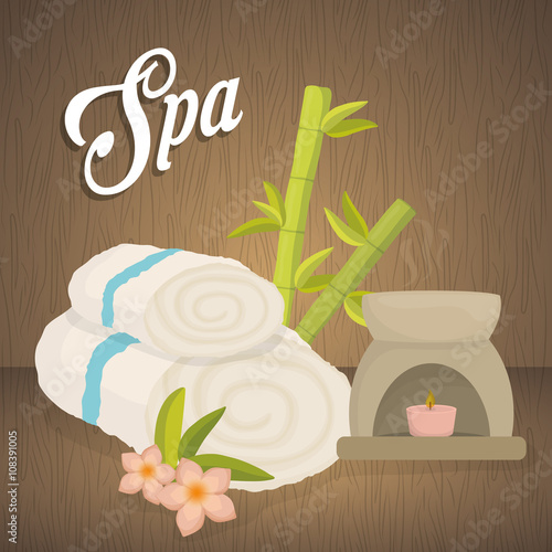 Illustration of spa center, vector design