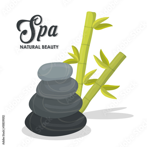 Illustration of spa center, vector design