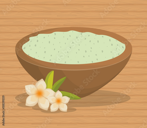 Illustration of spa center, vector design