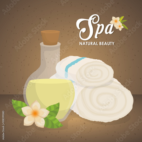 Illustration of spa center, vector design