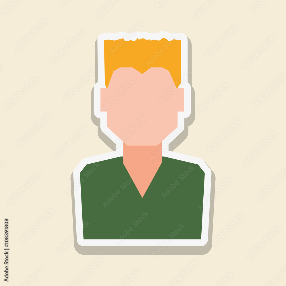 man and social media design, vector illustration man and social media design, vector illustration