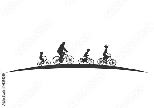 Familie Radtour
