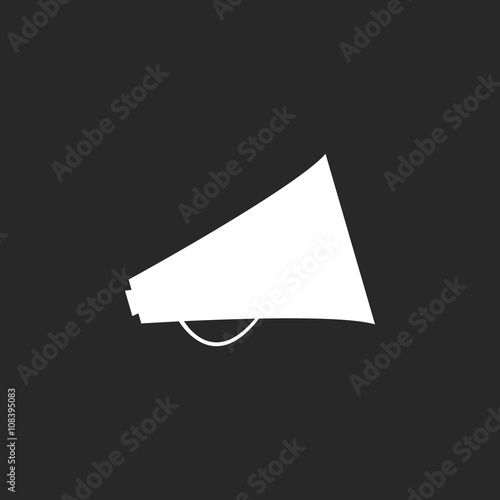 Megaphone speaker  sign simple icon on background