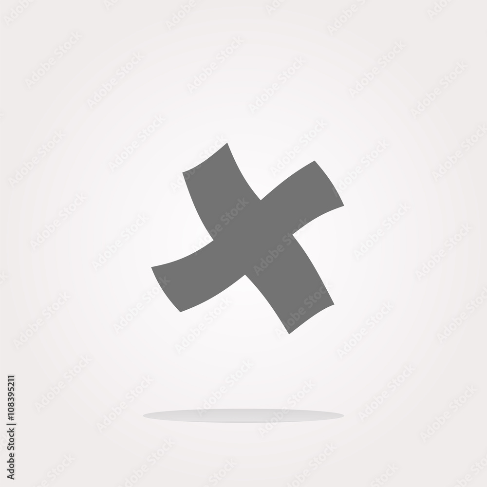 vector Glossy plus icon isolated on white background vector Glossy plus icon isolated on white background