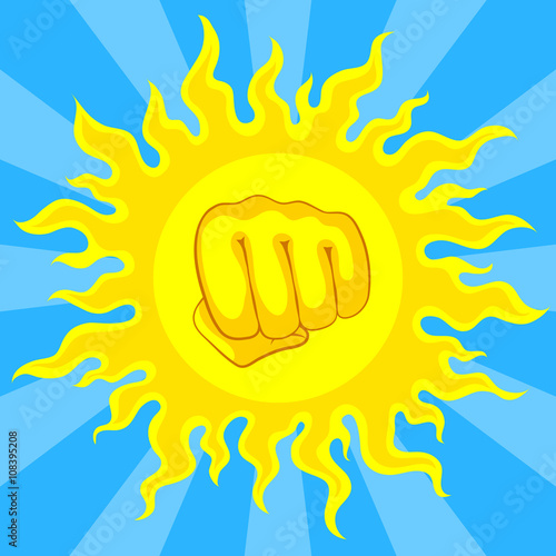 Risk of sunstroke at hot season