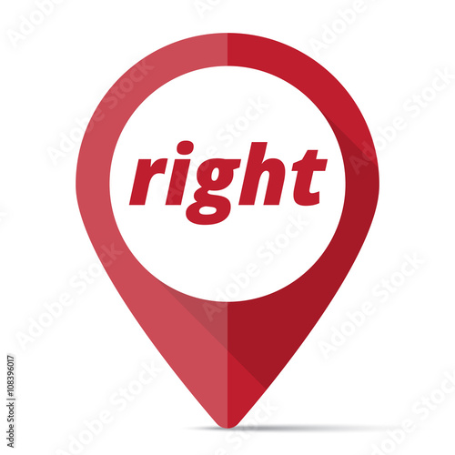 Red Right map pin pointer concept Free Download Red Right map pin pointer concept - GFXLoad