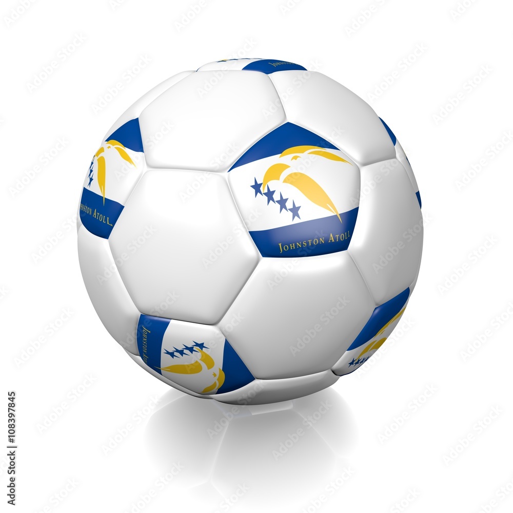 Fototapeta premium Football soccer ball with a national flag texture