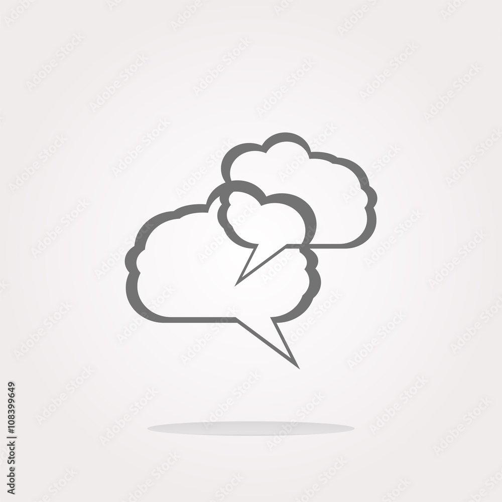 vector abstract cloud set on web icon button isolated on white vector abstract cloud set on web icon button isolated on white