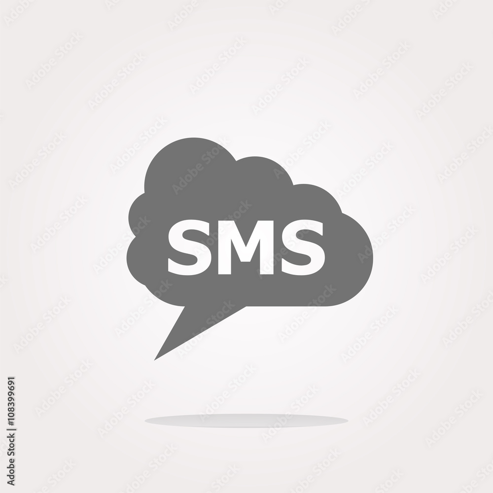 vector sms glossy web icon isolated on white background vector sms glossy web icon isolated on white background