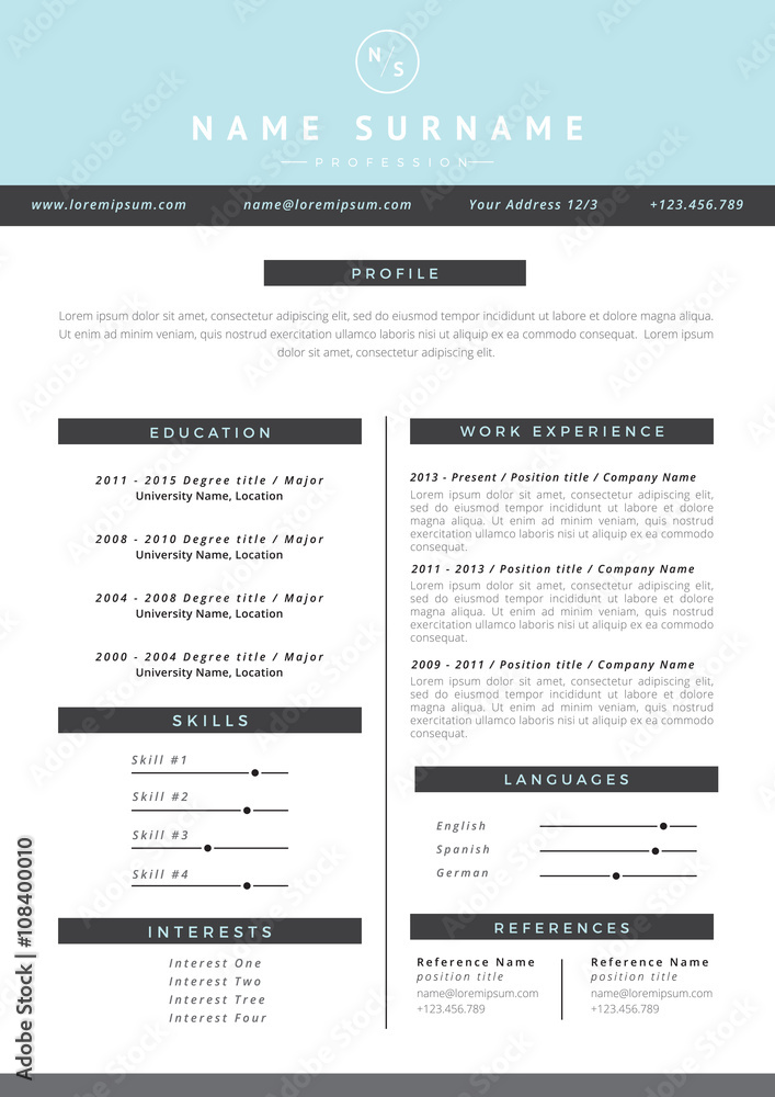 Resume template Resume template