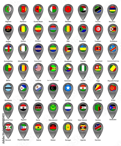 Flaggenicons- Afrika