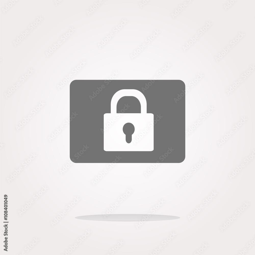 vector closed padlock icon web sign isolated on white vector closed padlock icon web sign isolated on white