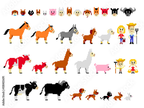 Pixel Art Man and Money