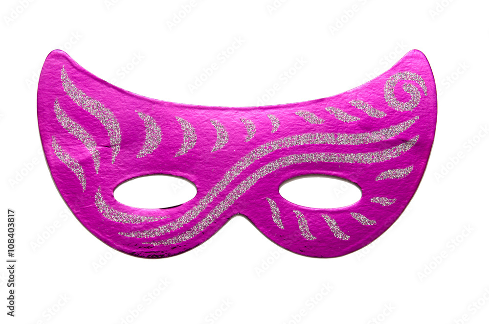 Carnival masks isolated on the white background