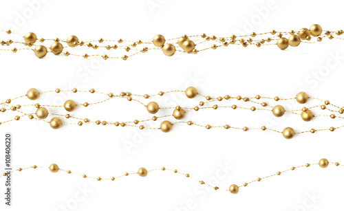 Line of beads garland threa...