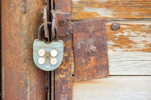 The old big Antique padlock
