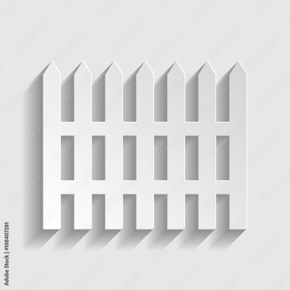 Fototapeta premium Fence simple icon