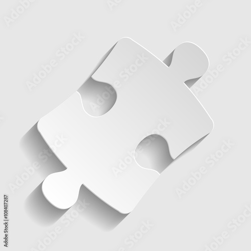Puzzle piece flat icon