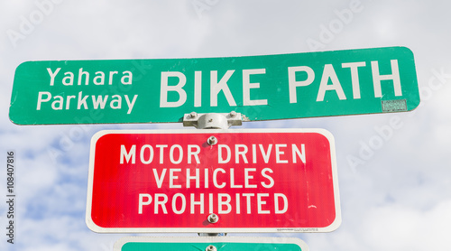 Bike Path Sign