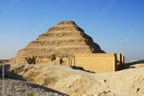 Saqqara, also spelled Sakkara or Saccara in is a vast, ancient burial ground in Egypt, serving as the necropolis for the Ancient Egyptian capital, Memphis   photo