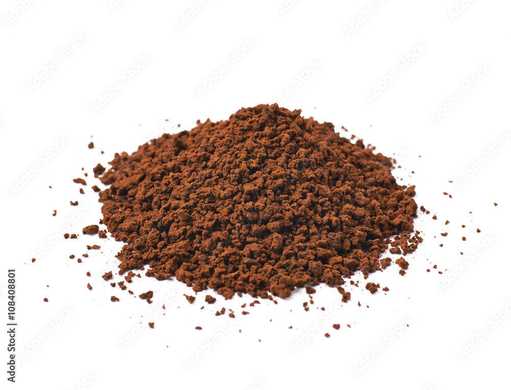 Pile of instant coffee grains Pile of instant coffee grains