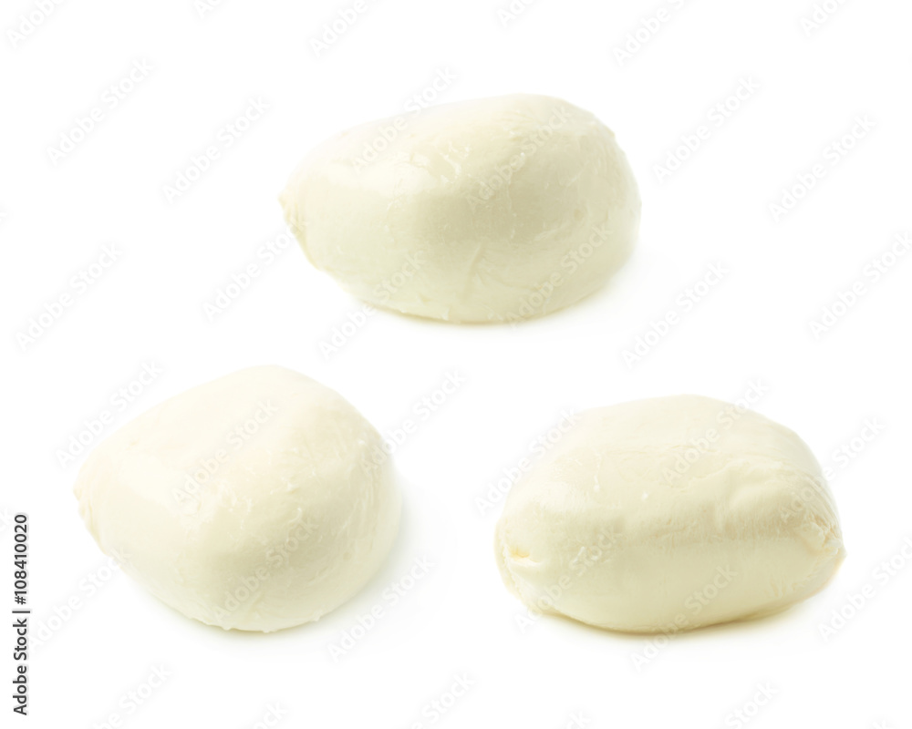 Mozzarella cheese ball isolated Mozzarella cheese ball isolated