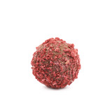 Handmade red candy ball isolated