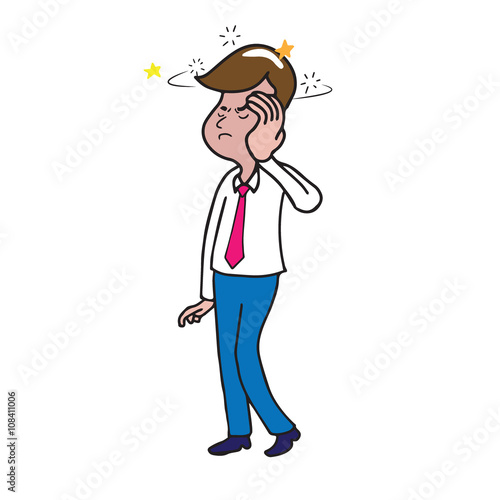 Health man headache