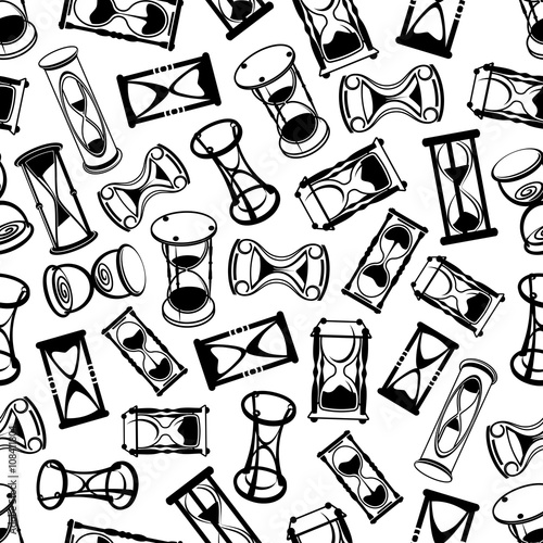 Seamless abstract hourglasses pattern 