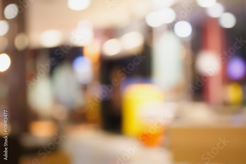 Wallpaper Mural Coffee shop cafe blurred background with bokeh Torontodigital.ca