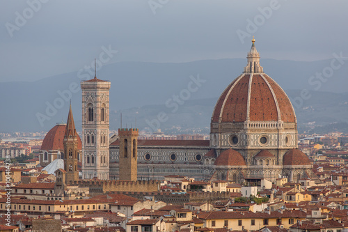 Florence (Firenze, Tuscany, Italy): Famous Santa Maria del Fiore cathedrall, Duomo by Brunelleschi