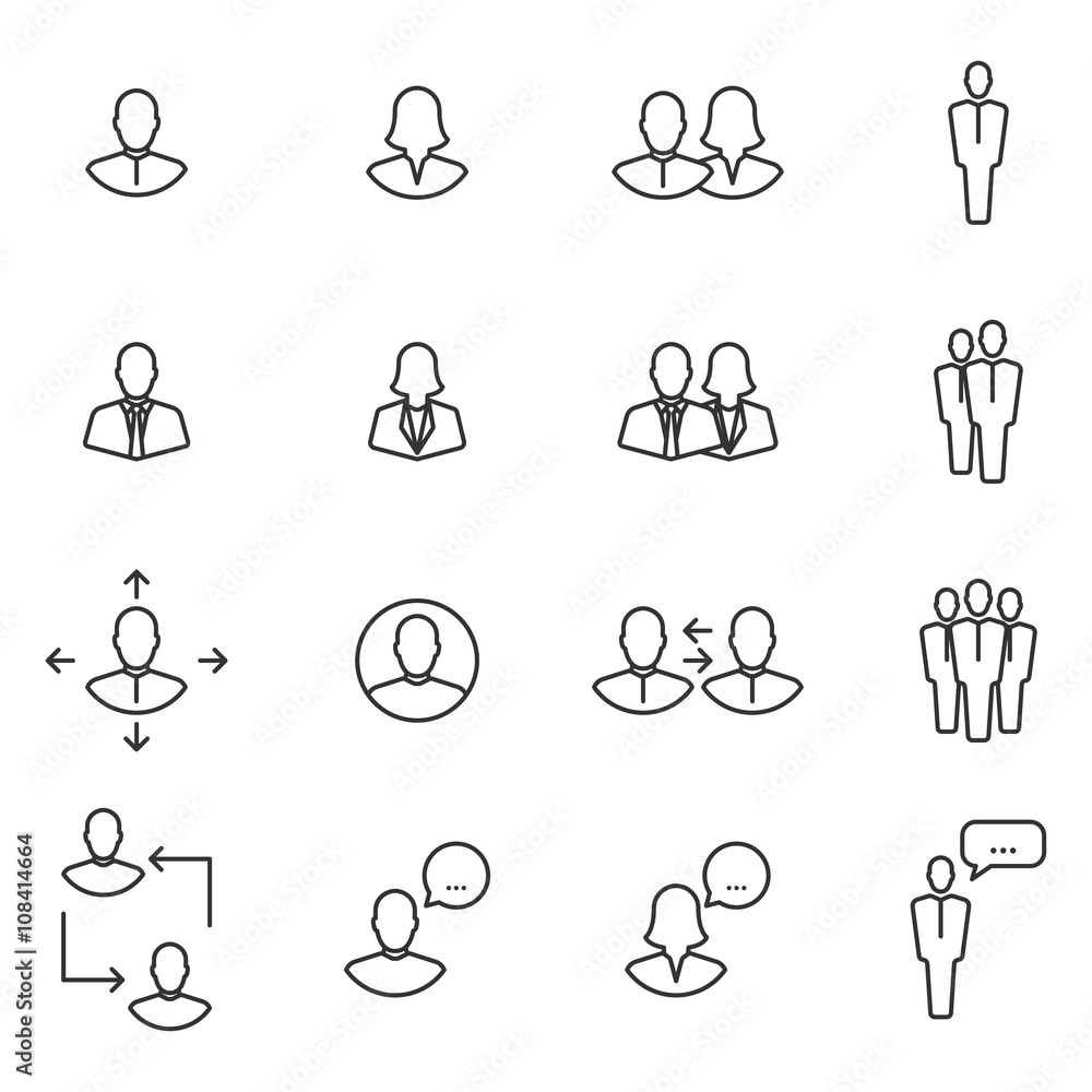 People icons,Vector EPS10.