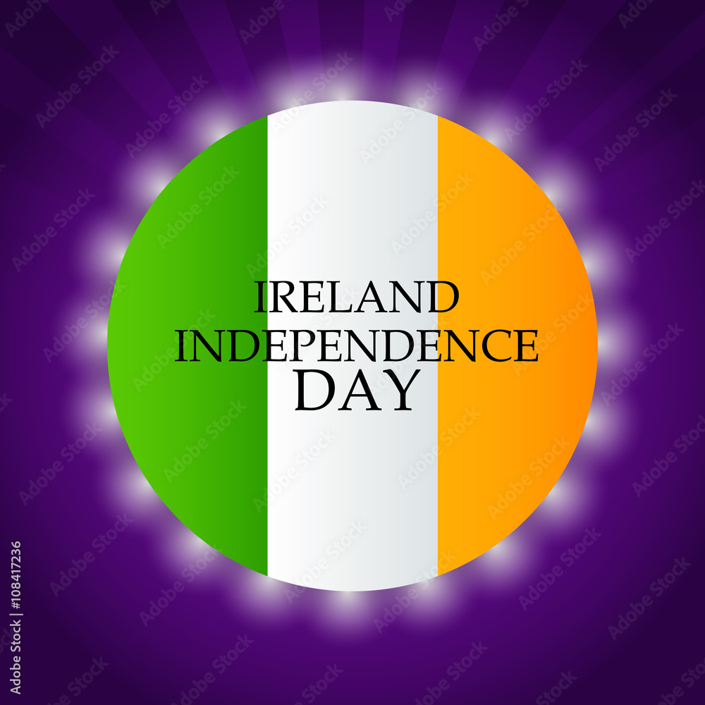 illustration Independence Day of Ireland. illustration Independence Day of Ireland.