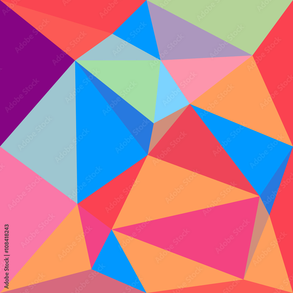 Vivid color polygonal background Vivid color polygonal background