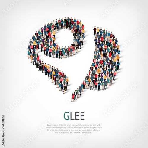 glee people sign 3d