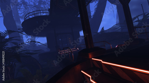 Foto Deep jungle outpost