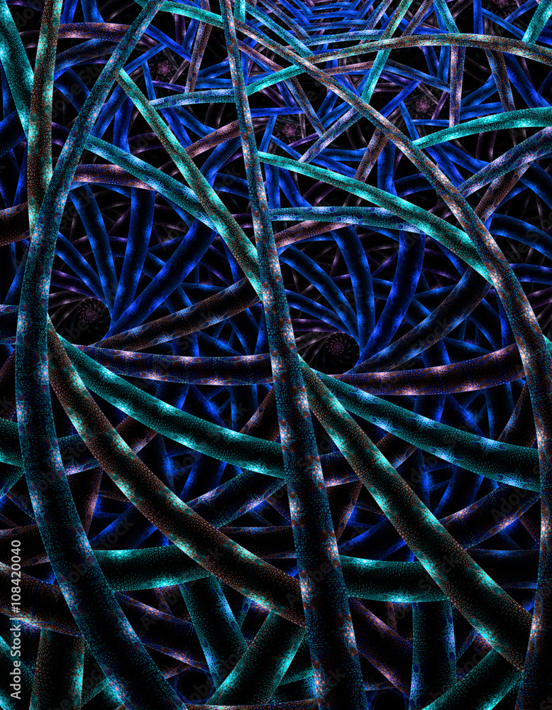 Fototapeta premium Abstract fractal illustration for creative design