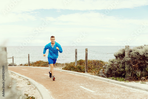 Healthy running man  © Sergey Nivens