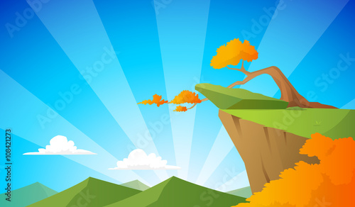 cliff background