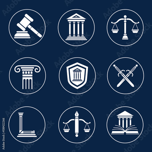Law office vector logo