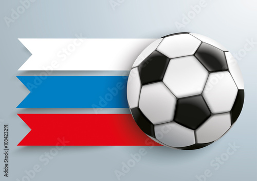 Fu  ball Russland Flagge